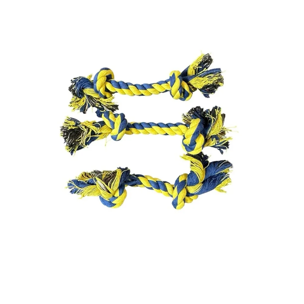 NEW lot of 3 dog rope toys 6‎ inches in length